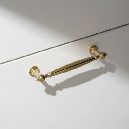 Mässingshandtag liknande original