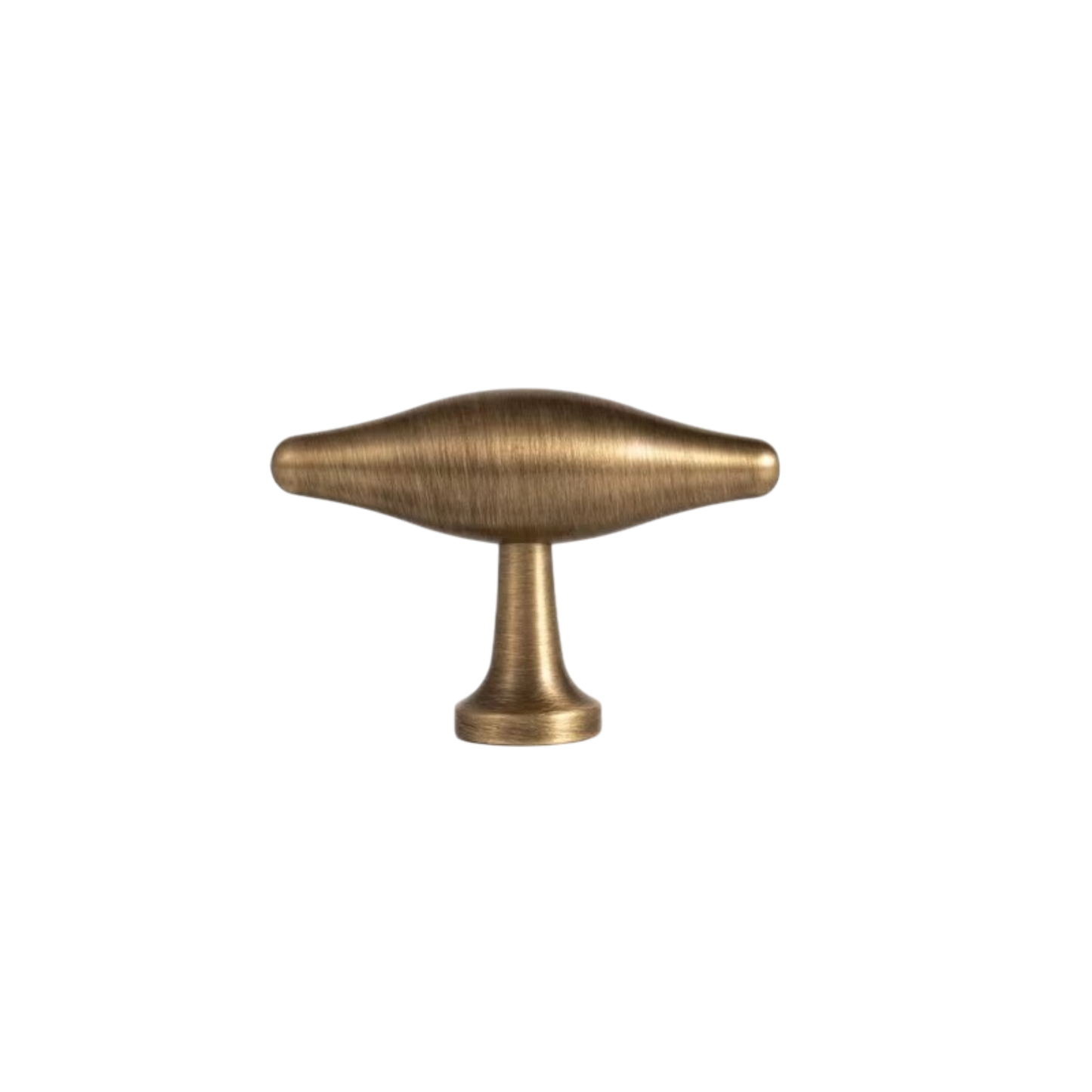 Björkhult T-Knopp i Mässing – Antique Brass